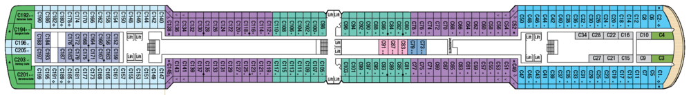 P&O Crusies, Arcadia, Deck 6 - C Deck.png
